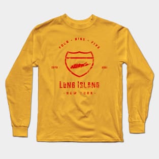 495 Collection text (red) Long Sleeve T-Shirt